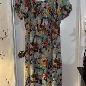 Inspire Multicolor Floral Dress